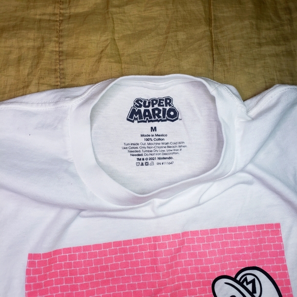 VINTAGE SUPER MARIO LOGO Men's size M - Picture 5 of 5